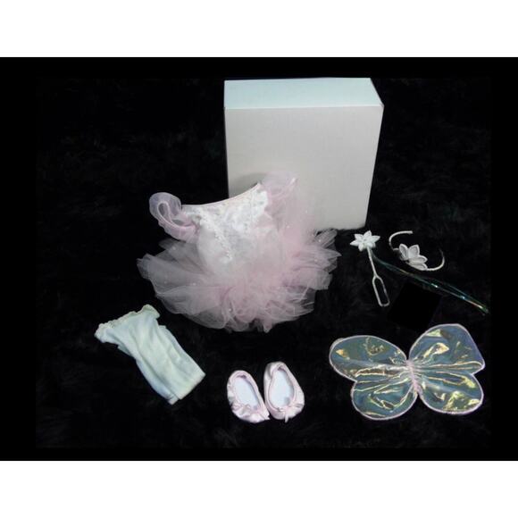 American Girl SUGAR PLUM FAIRY Nutcracker Suite Ballet Outfit Tiara Wand Tights+ - Picture 13 of 16